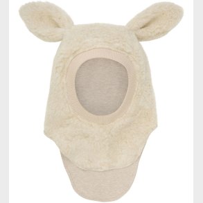 Huttelihut Elefanthue - Uld - Teddy - 2-lags - Cement m. rer