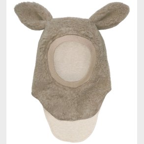 Huttelihut Elefanthue - Uld - Teddy - 2-lags - Camel Melange