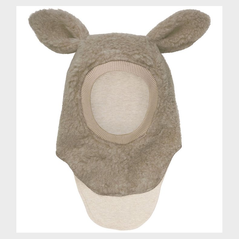 Huttelihut Elefanthue - Uld - Teddy - 2-lags - Camel Melange