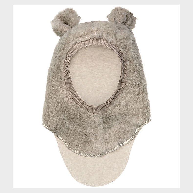 Huttelihut Elefanthue - Uld - Teddy - 2-lags - Camel Melange