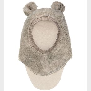 Huttelihut Elefanthue - Uld - Teddy - 2-lags - Camel Melange