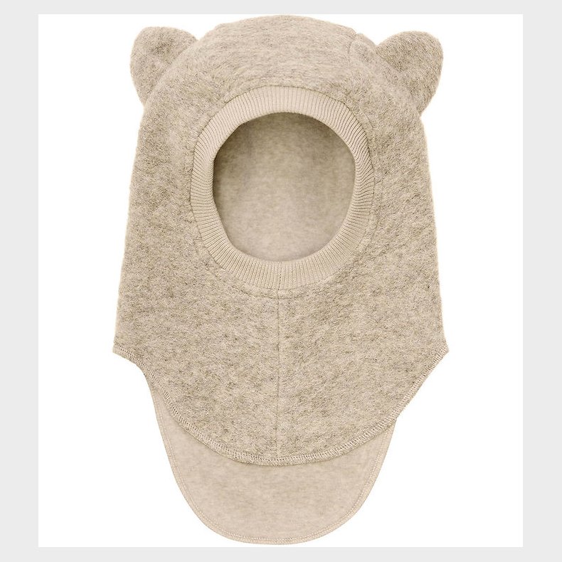 Huttelihut Elefanthue - Uld - 2-lags - Sand Melange m. rer