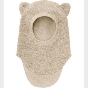 Huttelihut Elefanthue - Uld - 2-lags - Sand Melange m. rer