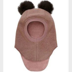 Huttelihut Elefanthue - Uld - 2-lags - Burlwood m. Kvaste