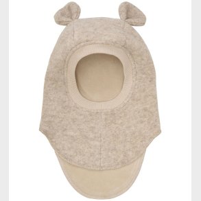 Huttelihut Elefanthue - Uld - 2-lags - Sand Melange m. rer