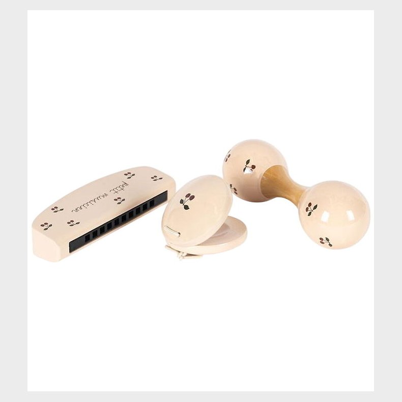 Konges Sljd Musikinstrumenter - Tr - 3 Dele - Cherry
