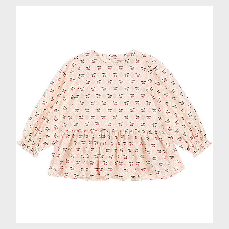 Konges Sljd Bluse - Cianna - Cherry Pink Motif