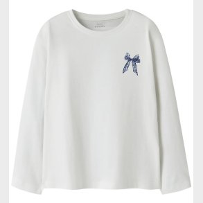 Name It Bluse - NkfVeen - Bright White/Lace Bow