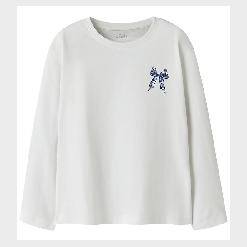 Name It Bluse - NkfVeen - Bright White/Lace Bow