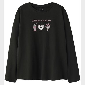 Name It Bluse - NkfVeen - Black/More Glitter