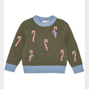 Flss Bluse - Uld - Jasper - Strik - Dark Green Christmas