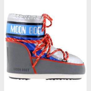 Moon Boot Vinterstver - Icon Low - Silver/Blue/Red