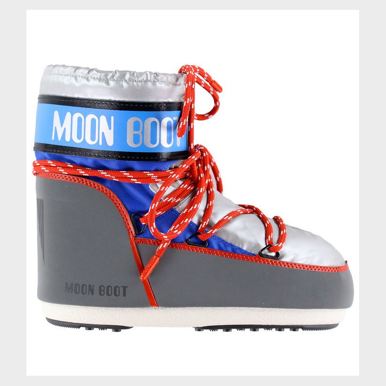 Moon Boot Vinterstver - Icon Low - Silver/Blue/Red