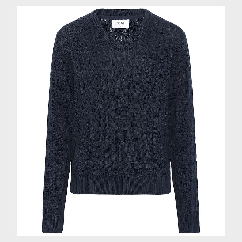 Grunt Bluse - Strik - GrAron - Navy