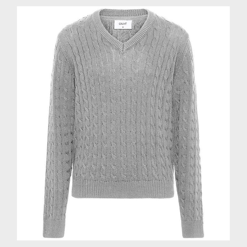 Grunt Bluse - Strik - GrAron - Grey Melange