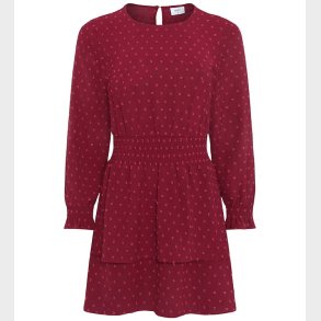 Grunt Kjole - GrSpelug - Dot - Dark Red