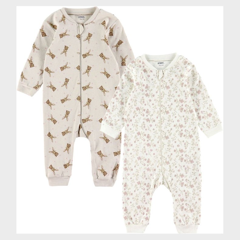 Pippi Baby Heldragter - Natdragter - 2-pak - Violet Ice