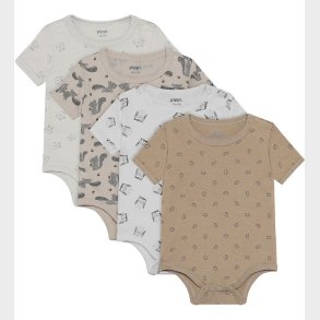 Pippi Baby Bodyer k/� - 4-pak - Rainy Day