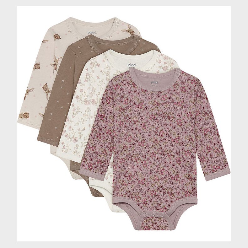 Pippi Baby Body l/ - 4-pak - Violet Ice