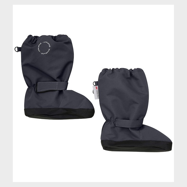 En Fant Overtrkssko m. Fleece - Ebony