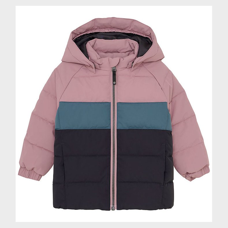 Color Kids Dunjakke - Quilt & Colorbl. - Woodrose