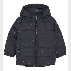 Color Kids Dunjakke - Quilt & AOP - Phantom