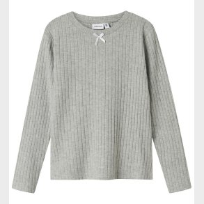 Name it Bluse - NkfOlene - Grey Melange
