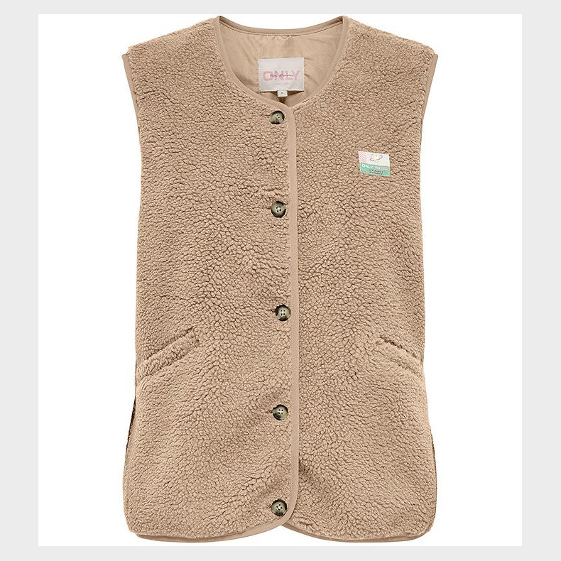 Kids Only Vest - KogBaby - Fleece - Cuban Sand/Vintage Badge