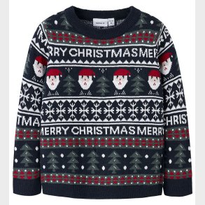 Name it Sweatshirt - NmnRastokka - Strik - Dark Sapphire