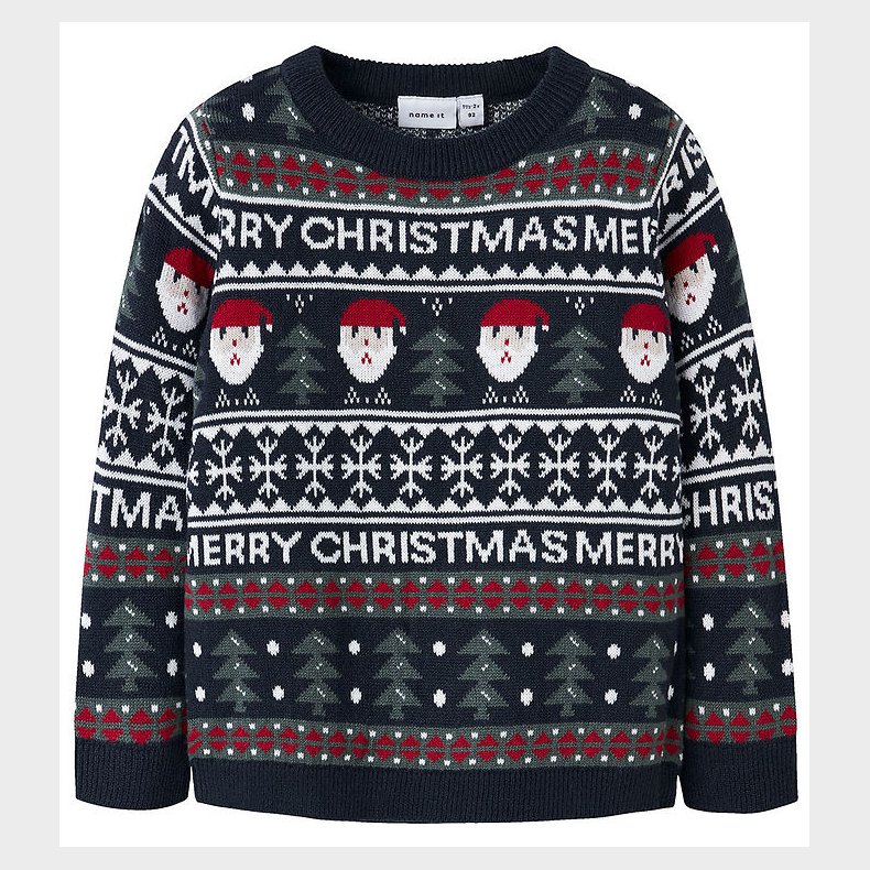 Name it Sweatshirt - NmnRastokka - Strik - Dark Sapphire