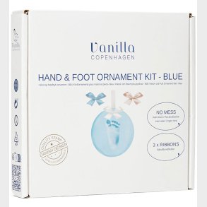 Vanilla Copenhagen Hnd- og Fodaftryk St m. Bnd - Bl/Hvid/Bei