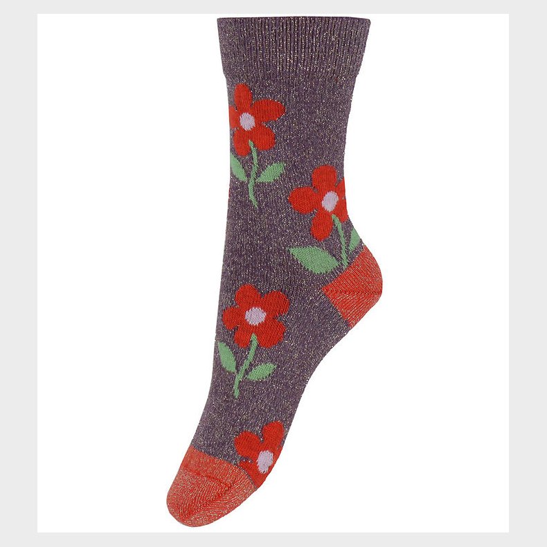 Melton Strmper - Glitter - Hortensia