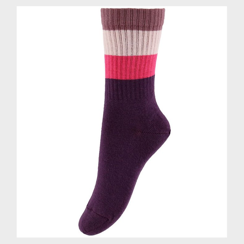 Melton Strmper - Wide Stripes - Hortensia