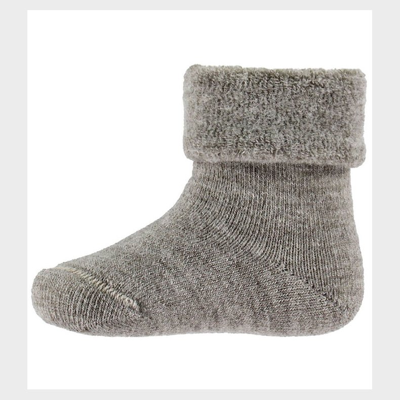 MiniPop Strmper - Uld - Brown Melange