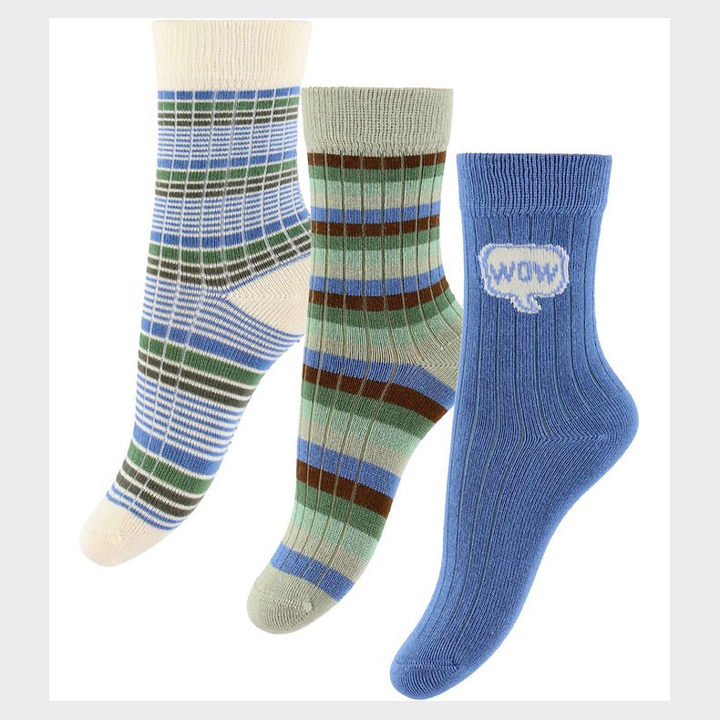 MiniPop Strmper - Bamboo - 3-Pak - Blue Mix