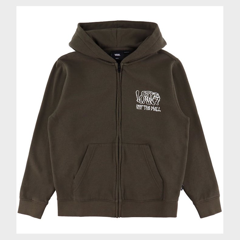 Vans Cardigan - Rippled - Coal Brown m. Print