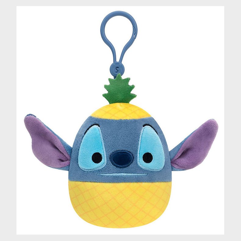 Squishmallows Bamse - 9 cm - Pineapple Stitch - Clip On
