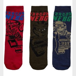 LEGO® Wear Ninjago Strmper - 3-pak - Bl - Grn - Rd