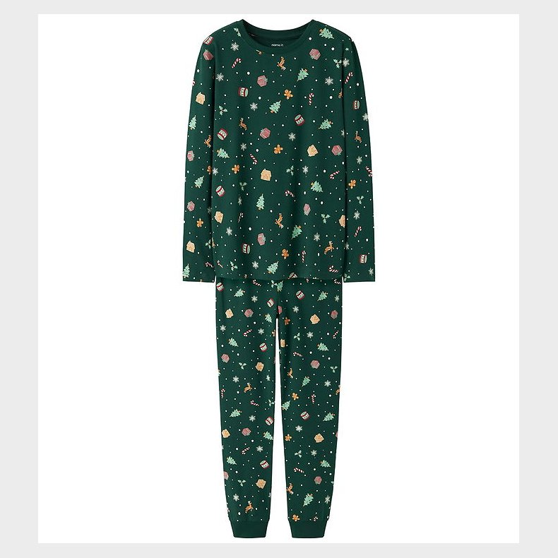 Name It Nattj - 2-delt - NknVismas - Botanical Garden/Xmas AOP