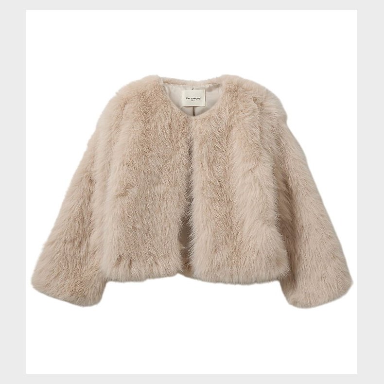 Sofie Schnoor Jakke - Imiteret Pels - FullaSY - Light Grey