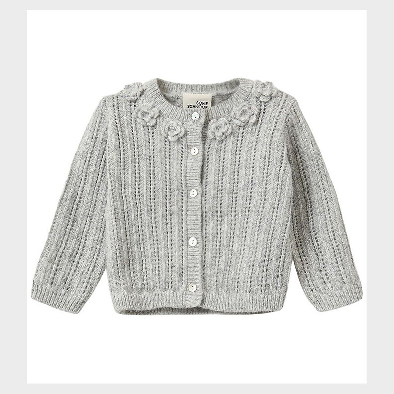 Sofie Schnoor Cardigan - Strik - Hennysb - Grey Melange m. Hulm