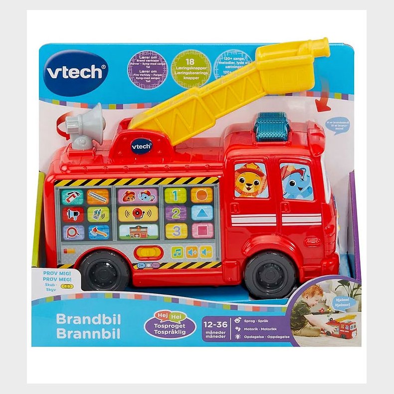 Vtech Aktivitetsleget�j m. Lys/Lyd - Brandbil - DA/NO
