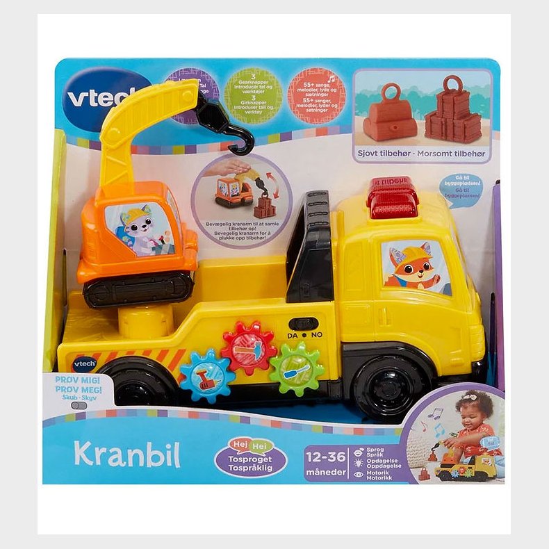 Vtech Aktivitetsleget�j m. Lys/Lyd - Kranbil - DA/NO
