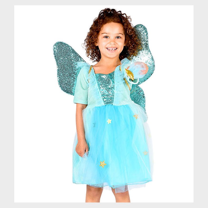 Den Goda Fen Udkldning - Fekjole m. Vinger/Tryllestav - Turkis