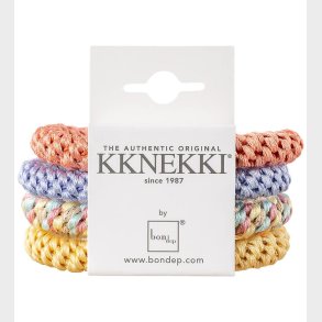 Kknekki Elastikker - 4-pak - Lilla/Orange/Gul