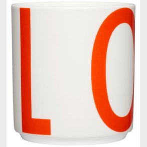 Design Letters Kop - XL Vintage ABC - Love - Cherry Tomato