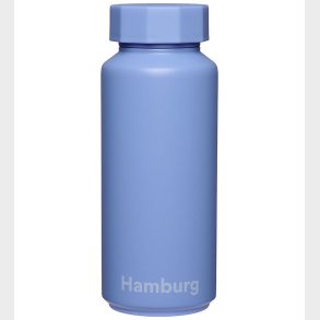 Design Letters Termoflaske - 500 ml - Hamburg - Sky Blue