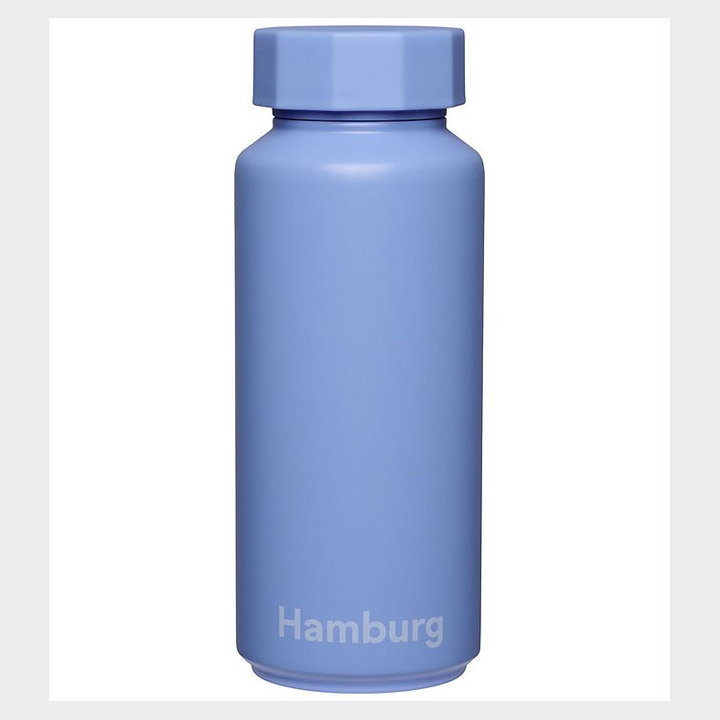 Design Letters Termoflaske - 500 ml - Hamburg - Sky Blue