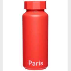 Design Letters Termoflaske - 500 ml - Paris - Cherry Tomato