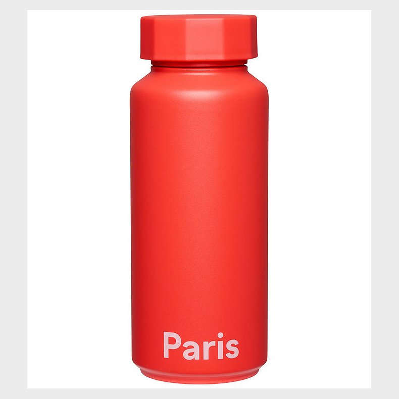 Design Letters Termoflaske - 500 ml - Paris - Cherry Tomato